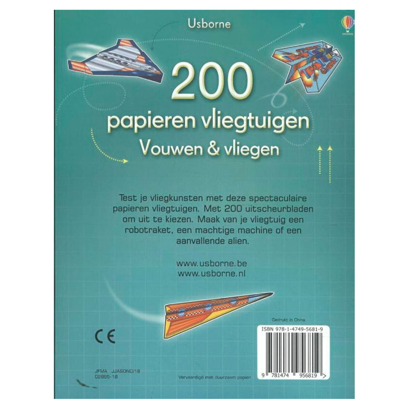 Load image into Gallery viewer, Centraal boekhuis 200 papieren vliegtuigen vouwen vliegen