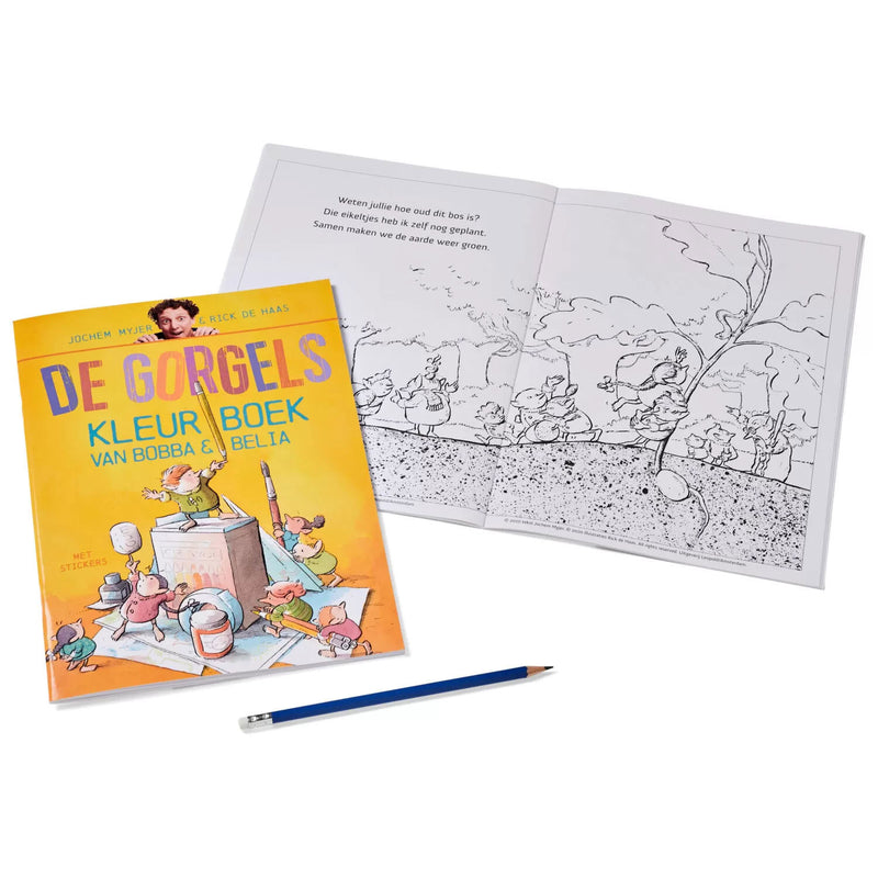 Load image into Gallery viewer, De gorgels gorgels - kleurboek van bobba belia