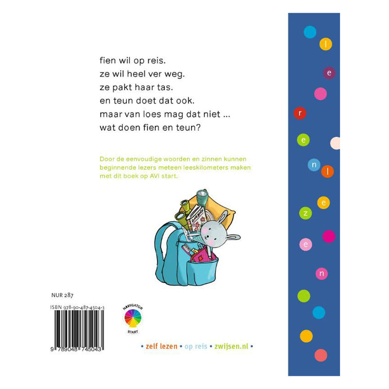 Load image into Gallery viewer, Wpg uitgevers leren lezen - fien teun - kom, we gaan op reis (avi-start)