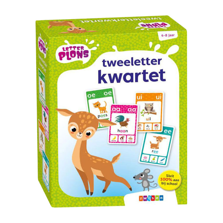 Load image into Gallery viewer, Wpg uitgevers letterplons tweeletterkwartet