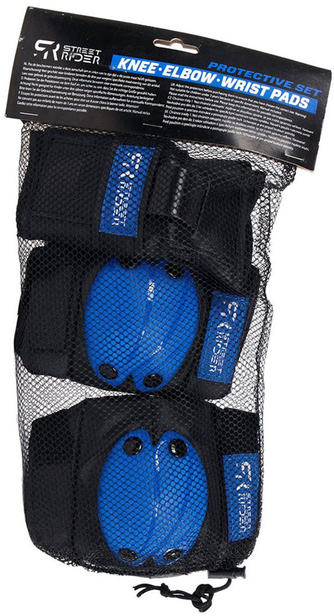 Load image into Gallery viewer, Street rider beschermset s - blauw, 6dlg.