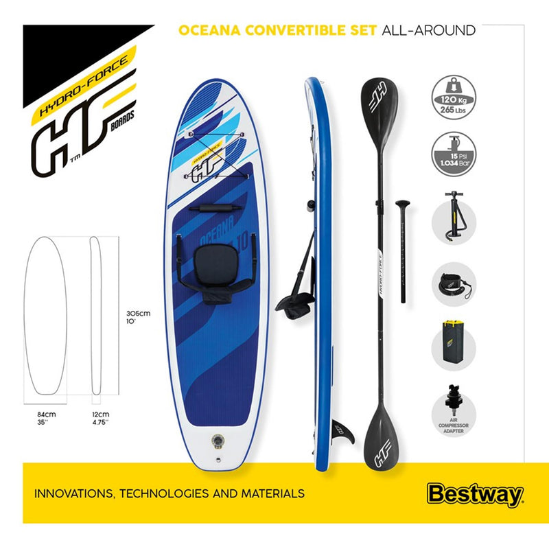 Load image into Gallery viewer, Bestway Hydro Oceana Convertible SUP Set