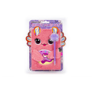 Afbeelding laden in galerijviewer, Dream pop fluffy dagboek axelot met pompompen