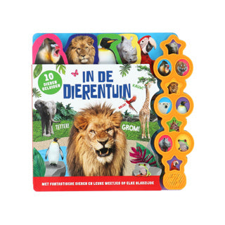 Load image into Gallery viewer, Boek geluidenboek in de dierentuin