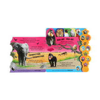 Load image into Gallery viewer, Boek geluidenboek in de dierentuin