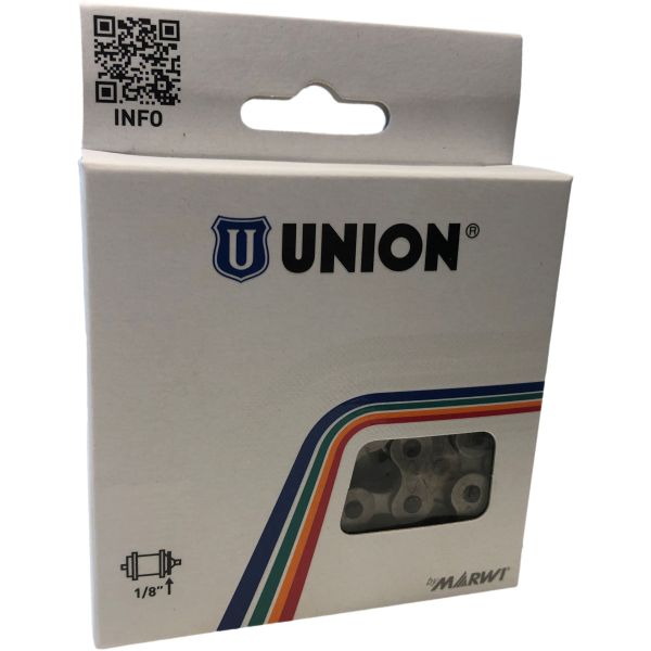 Load image into Gallery viewer, Union Anti Roes Fietsketting 1 2x1 8 - 112 schakels - Titanium Grijs