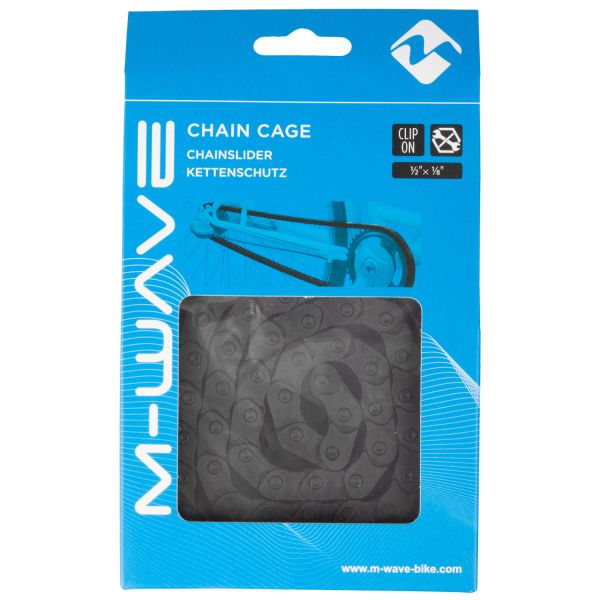 Load image into Gallery viewer, Messingschlager m-wave chain cage zwart voor single speed 1 2 x 1 8