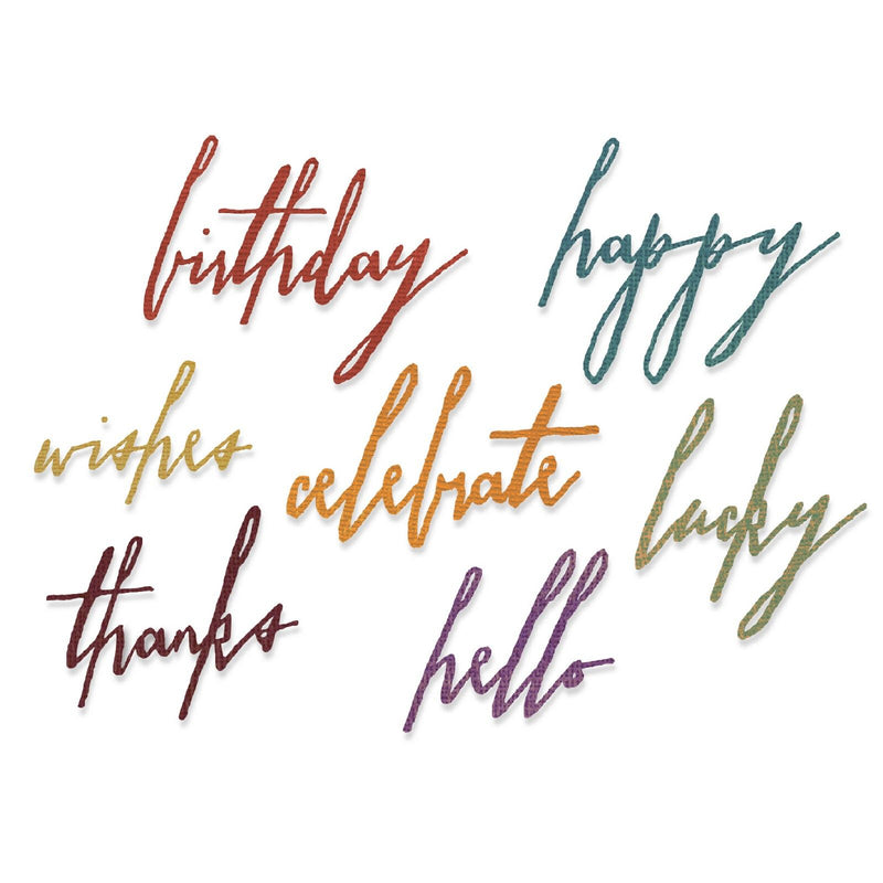 Load image into Gallery viewer, Sizzix • handwritten celebrate by tim holtz