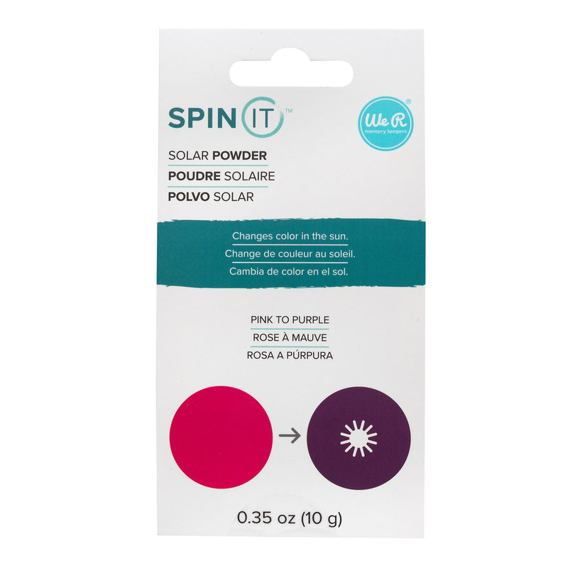 Load image into Gallery viewer, We r makers • spin it solar powder pink to purple