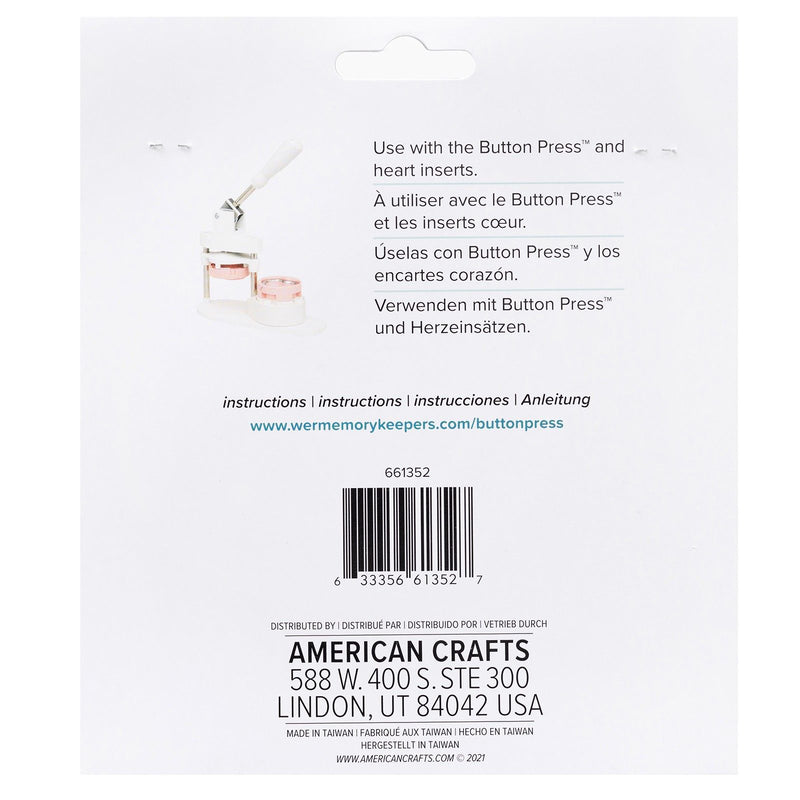 Load image into Gallery viewer, We r makers • button press navulling hart ø58mm 9pcs