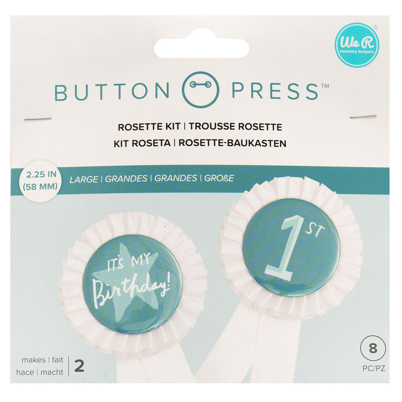 Load image into Gallery viewer, We r makers • button press rozetten set wit