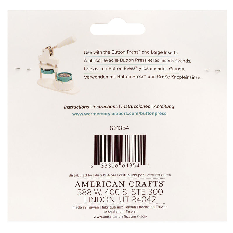 Load image into Gallery viewer, We r makers • button press rozetten set wit