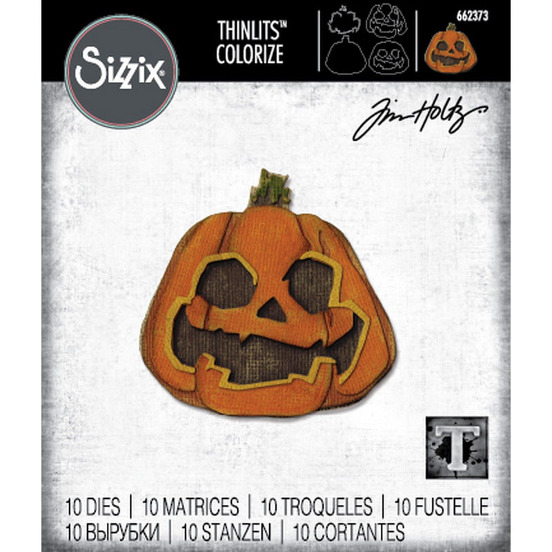 Load image into Gallery viewer, Sizzix • die set 10pcs layered jack-o-lantern by tim holtz