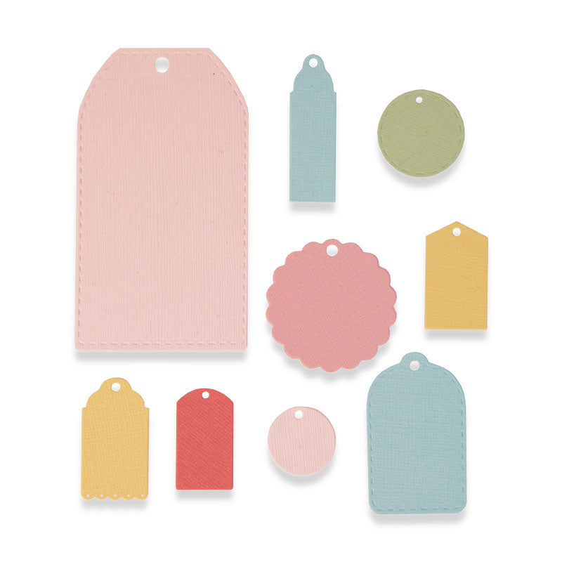 Load image into Gallery viewer, Sizzix • thinlits snijmal labels set x9