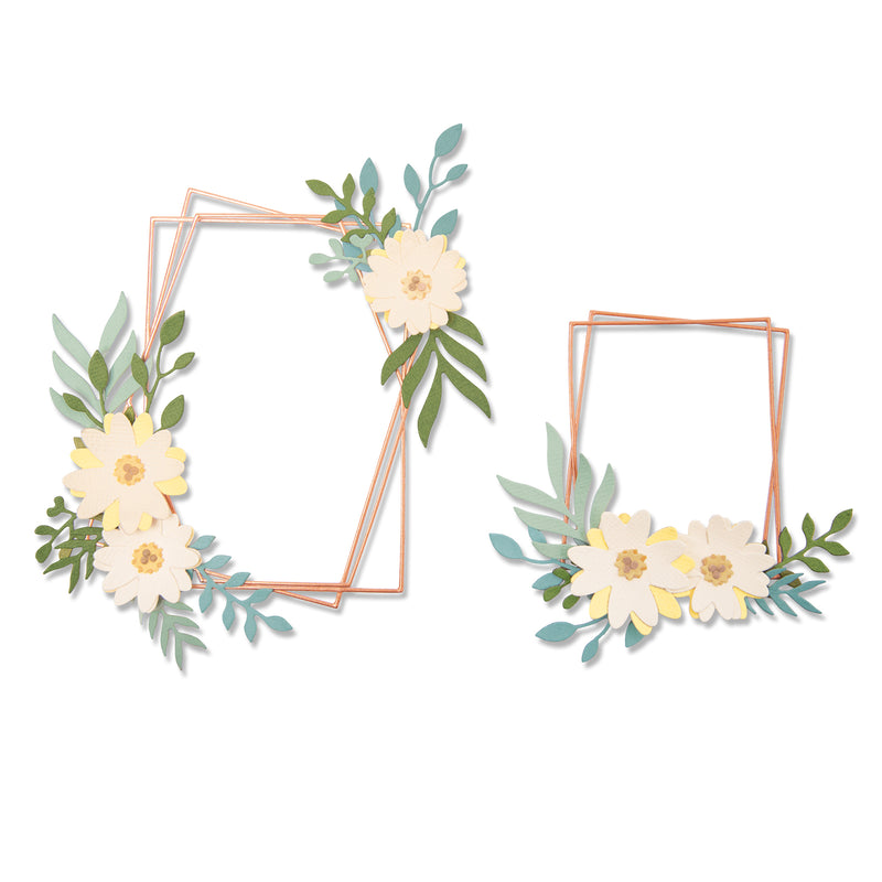 Load image into Gallery viewer, Sizzix • thinlits snijmal geo bloemenframe