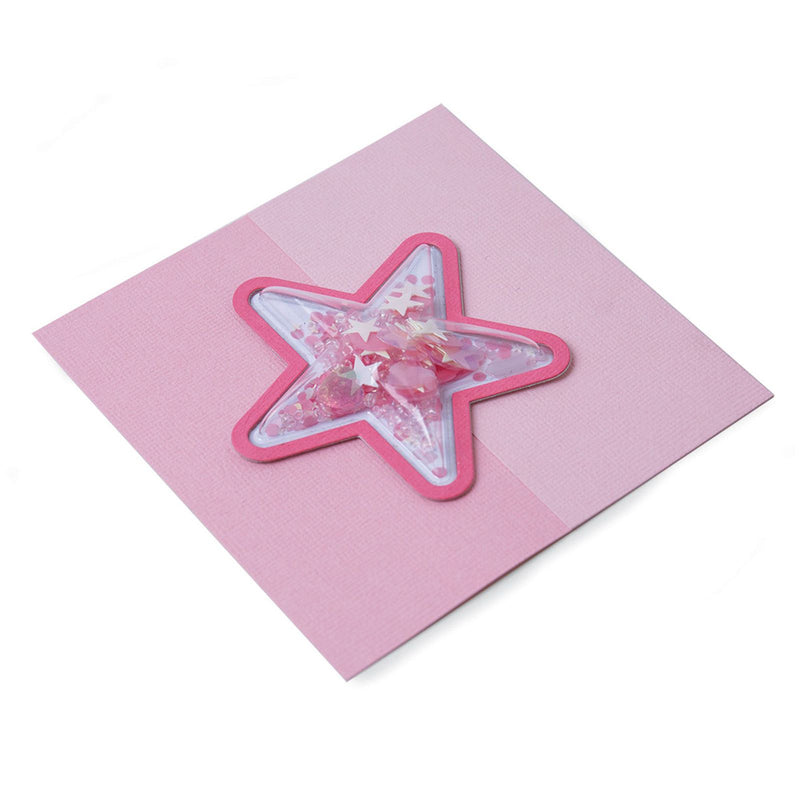 Load image into Gallery viewer, Sizzix • making essential shaker domes star 7,62cm 6pieces