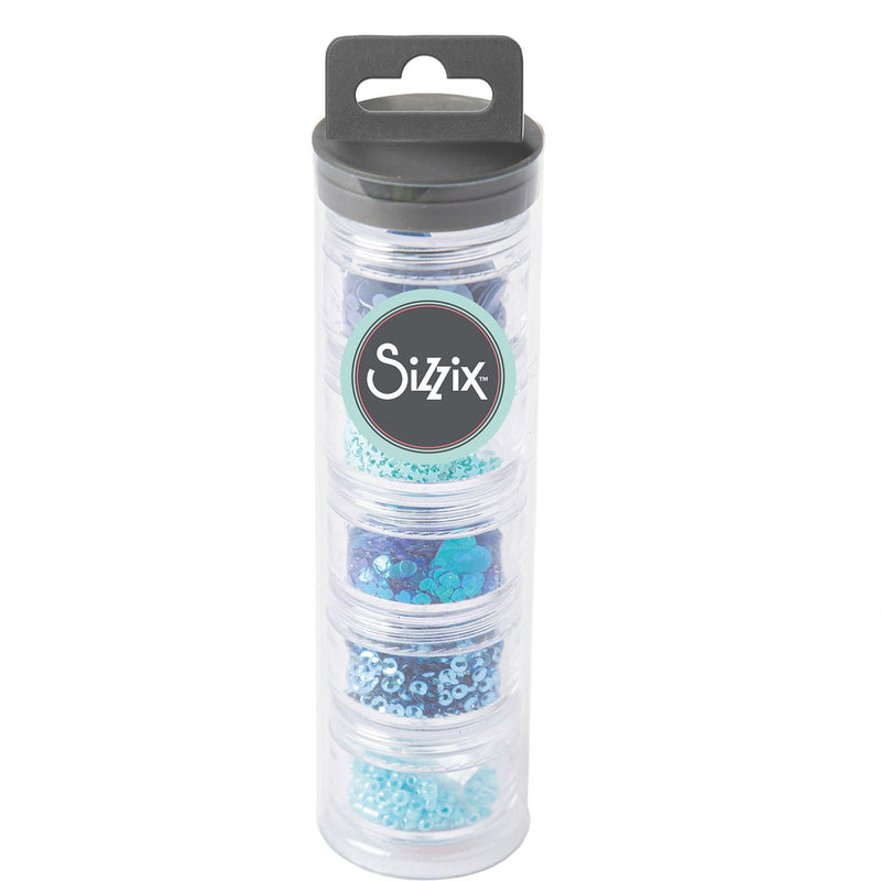Load image into Gallery viewer, Sizzix • sequins beads bluebell