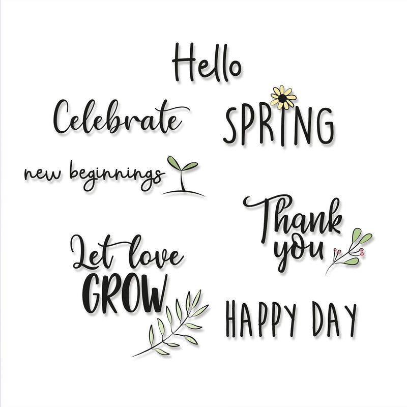 Load image into Gallery viewer, Sizzix • clear stamps new beginnings