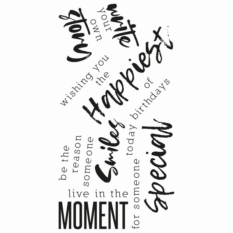 Load image into Gallery viewer, Sizzix • clear stamps sunnyside sentiments #2