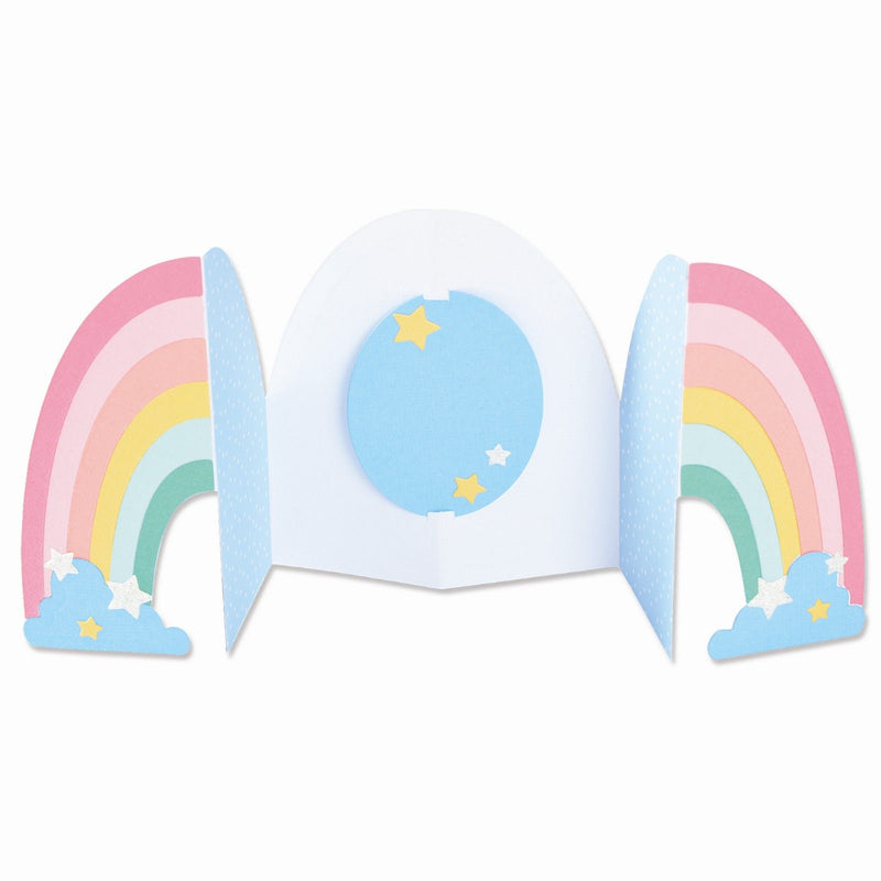 Load image into Gallery viewer, Sizzix • thinlits snijmal rainbow fold-a-long card