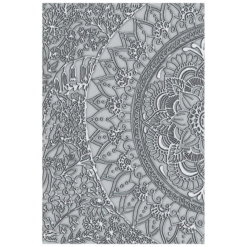 Load image into Gallery viewer, Sizzix • 3-d textured impressions embossing folder half mandala