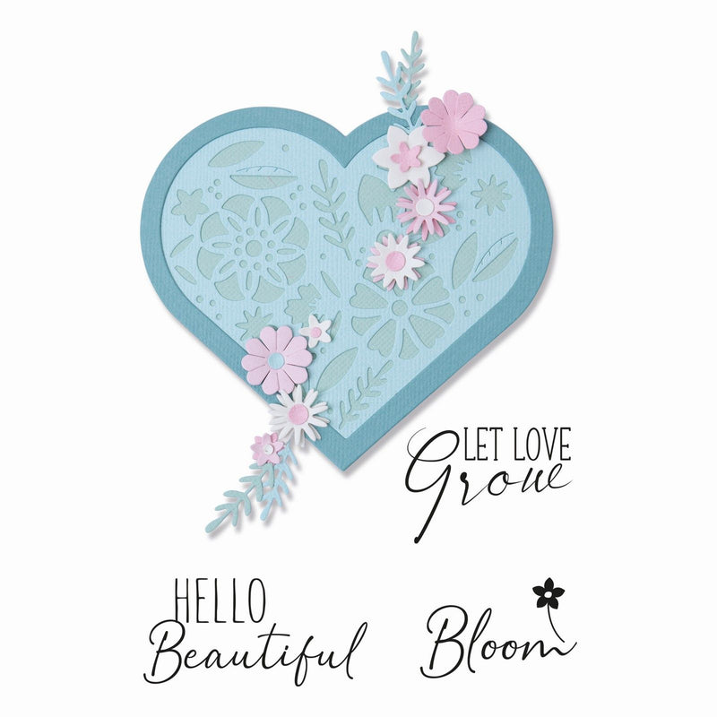 Load image into Gallery viewer, Sizzix • framelits dies stamps blooming heart