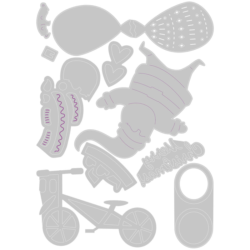 Load image into Gallery viewer, Sizzix • thinlits snijmallen santa's bike