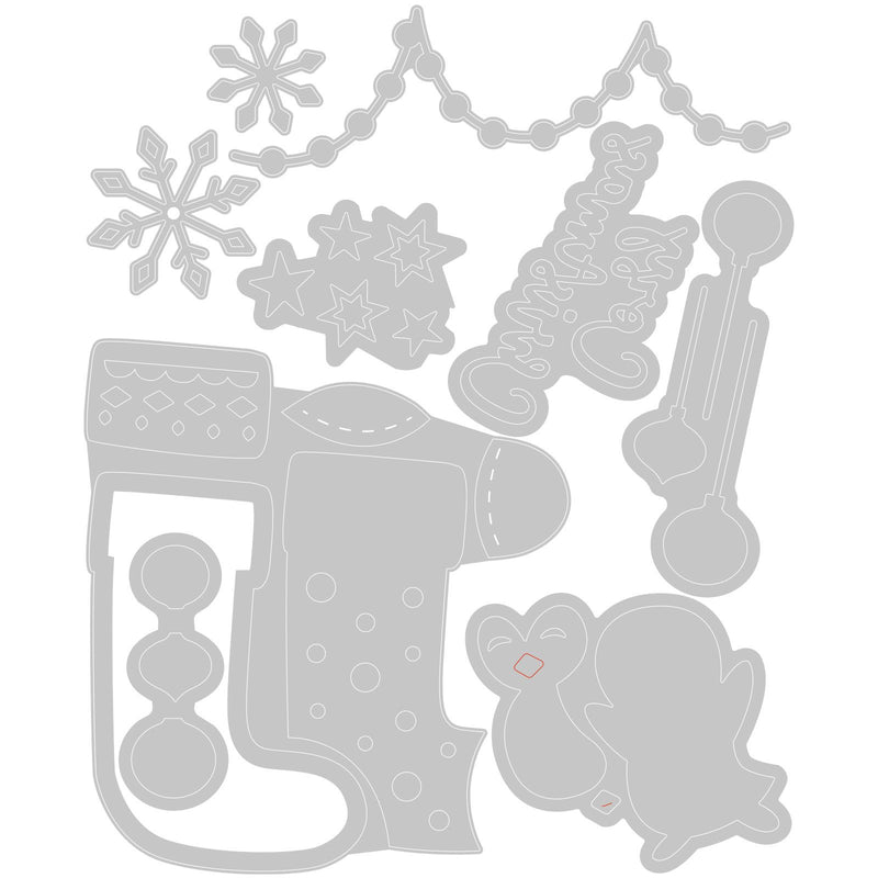 Load image into Gallery viewer, Sizzix • thinlits snijmallen penguin stocking
