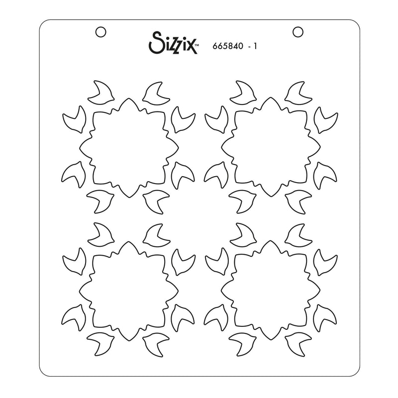 Load image into Gallery viewer, Sizzix • layered stencils geo background 4stuks