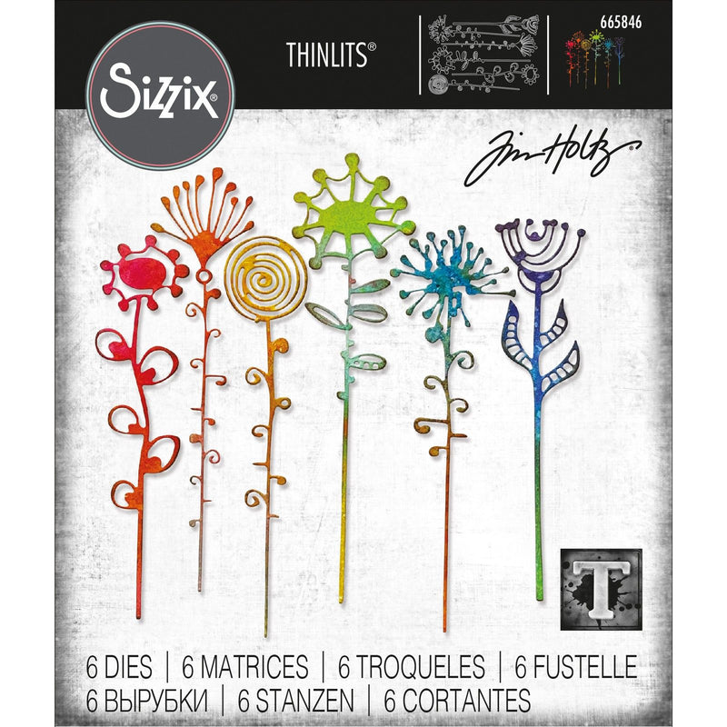 Load image into Gallery viewer, Sizzix • tim holtz thinlits die set artsy stems 6pcs
