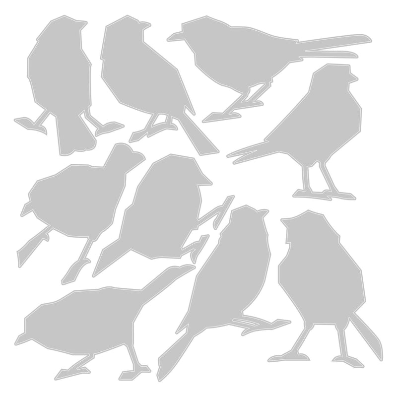 Load image into Gallery viewer, Sizzix • tim holtz thinlits die set silhouette birds 9pcs