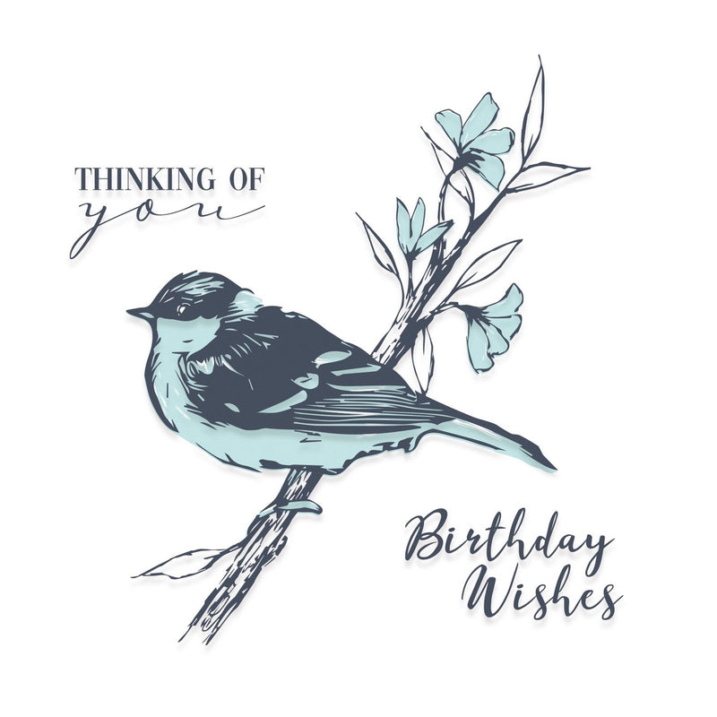 Load image into Gallery viewer, Sizzix • layered clear stamps summer bird 4stuks