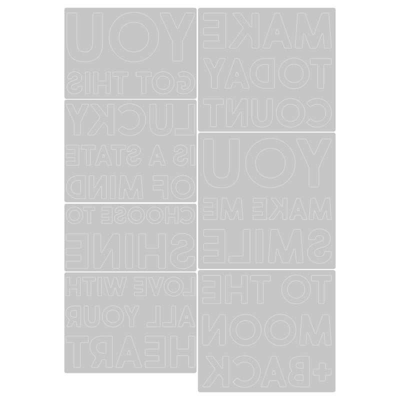 Load image into Gallery viewer, Sizzix • tim holtz thinlits die set bold text #2 7pcs