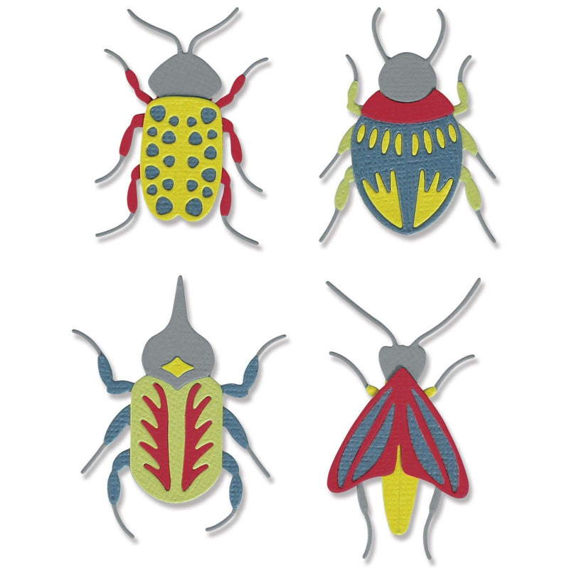 Load image into Gallery viewer, Sizzix • thinlits die set patterned bugs