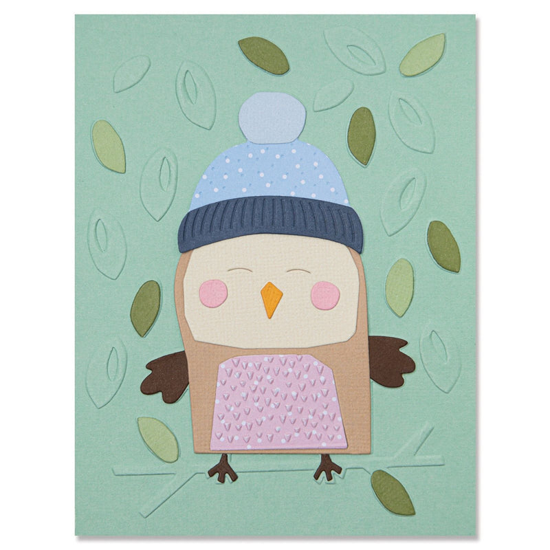 Load image into Gallery viewer, Sizzix • impresslits embossing folder cozy owl
