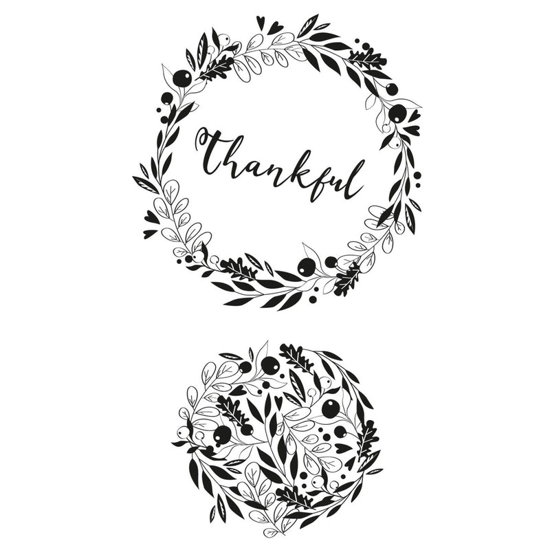 Load image into Gallery viewer, Sizzix • clear stamps autumn wreath
