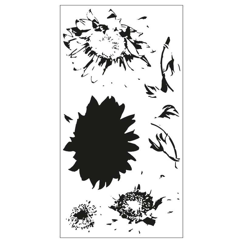 Load image into Gallery viewer, Sizzix • layered clear stamps sunflower stem