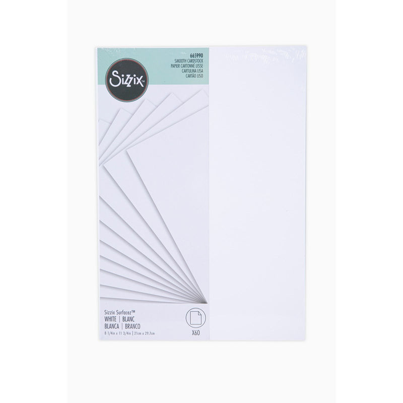 Load image into Gallery viewer, Sizzix • surfacez cardstock a4 white 60 vellen