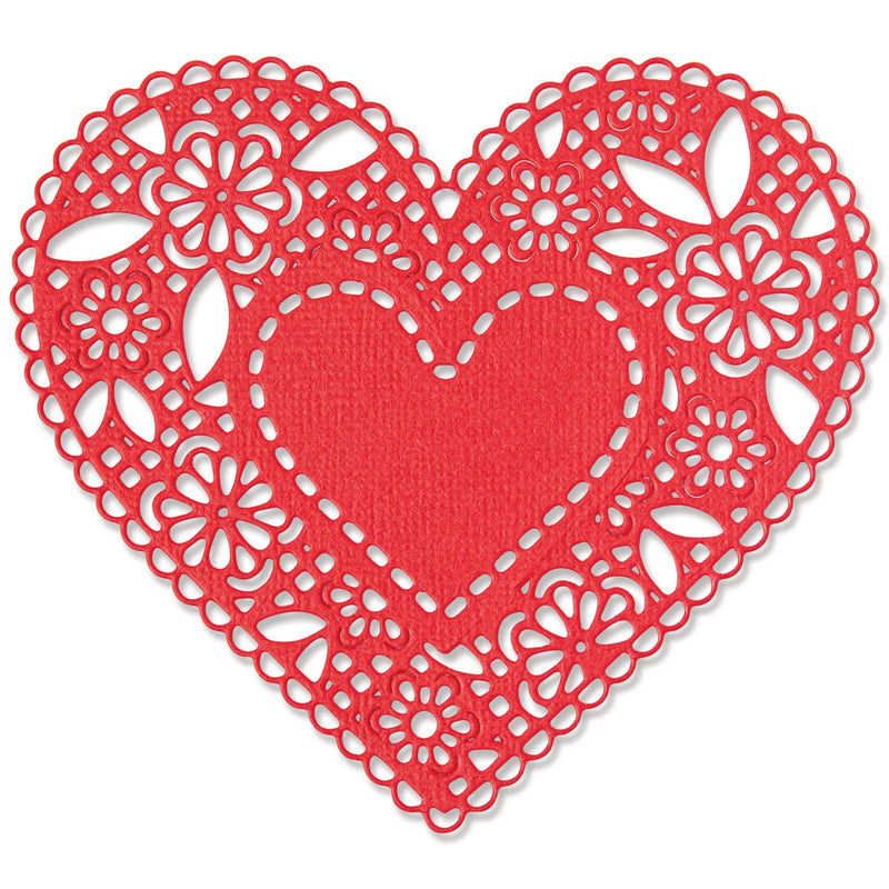 Load image into Gallery viewer, Sizzix • thinlits die set doily heart