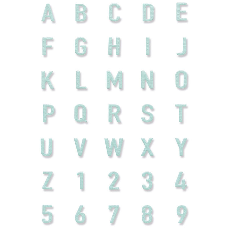 Load image into Gallery viewer, Sizzix • thinlits die tile alphanumeric