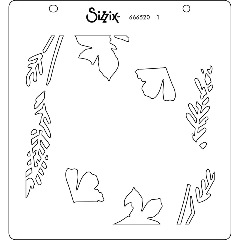 Load image into Gallery viewer, Sizzix • layered stencils botanical border 4pcs