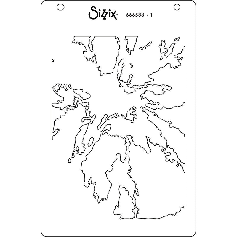 Load image into Gallery viewer, Sizzix • cosmopolitan layered stencils a6 floral impressions 4pcs