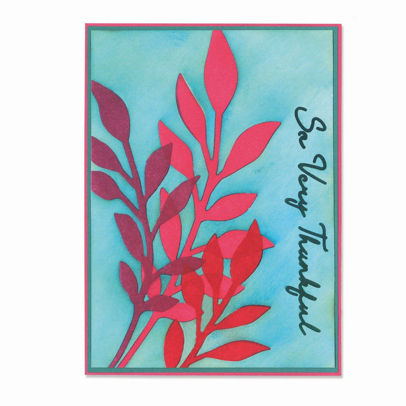 Load image into Gallery viewer, Sizzix • cosmopolitan layered stencils a6 frond 4pcs