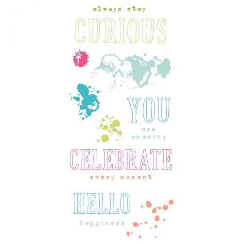 Load image into Gallery viewer, Sizzix • clear stamps set hello you sentiments 13pcs