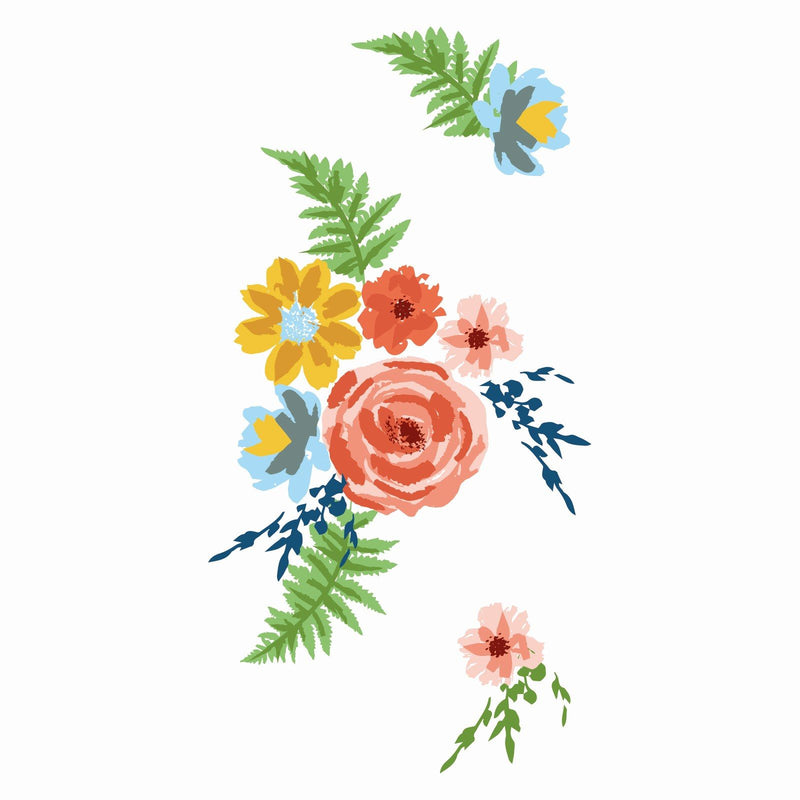 Load image into Gallery viewer, Sizzix • layered clear stamp set painted florals 20pcs