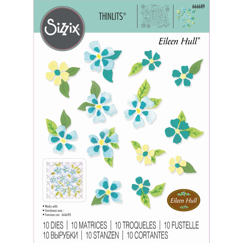 Load image into Gallery viewer, Sizzix • thinlits die set painterly blooms background 12pcs