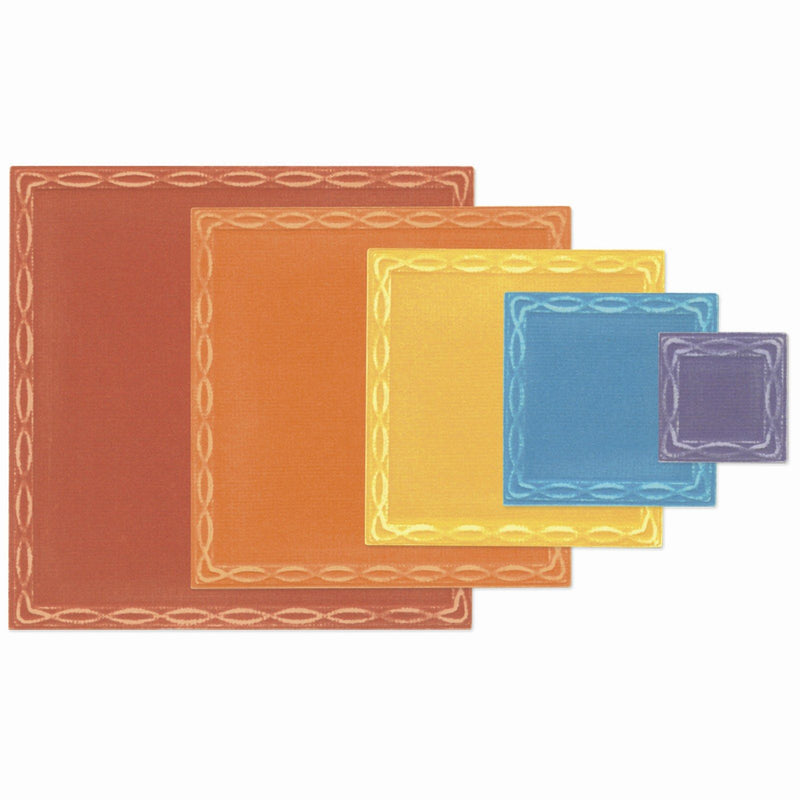 Load image into Gallery viewer, Sizzix • fanciful framelits die set yvette interlaces squares 11pcs