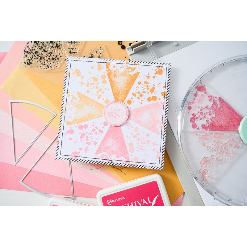 Load image into Gallery viewer, Sizzix • clear stamps with framelits build-a-burst painterly 11pcs