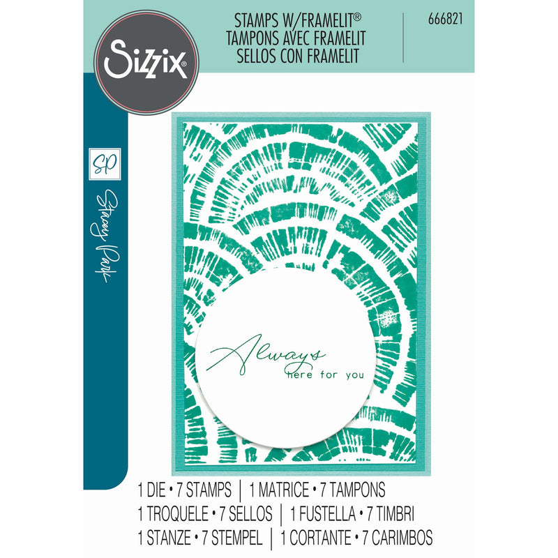 Load image into Gallery viewer, Sizzix • creative coordinations clear stamps with framelits radiance 8pcs