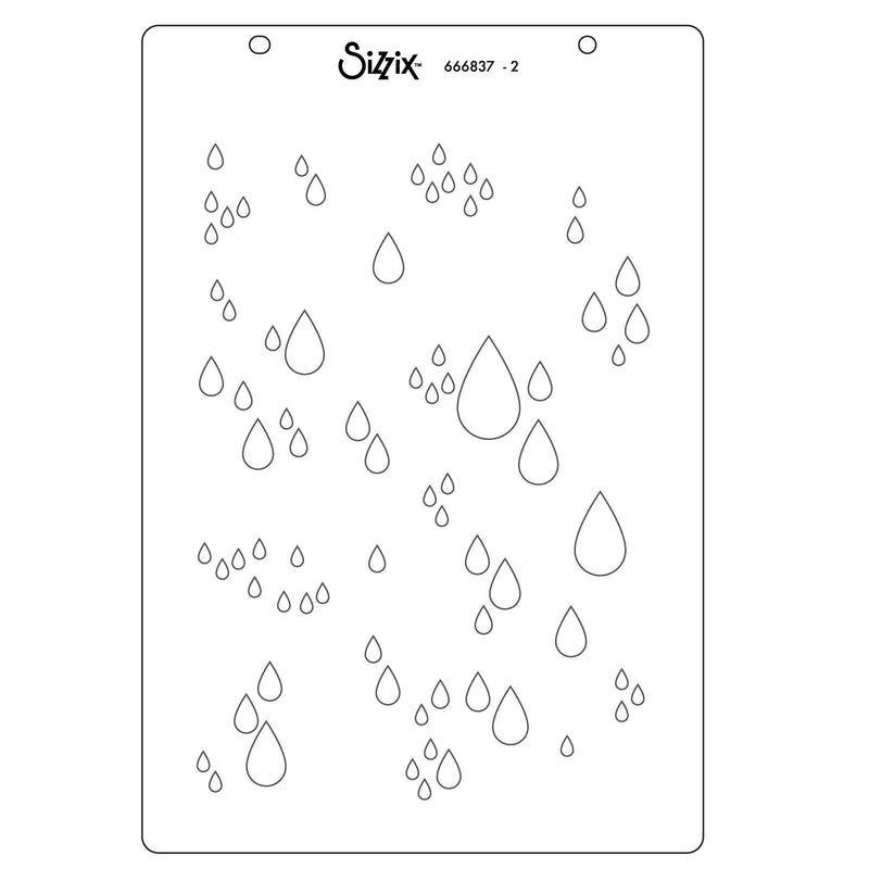 Load image into Gallery viewer, Sizzix • clear stamp a5 set drip, drip, drop by stacey park